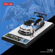 Cool.Car Honda Civic Gundam Series White z Figurką 1:64 przód