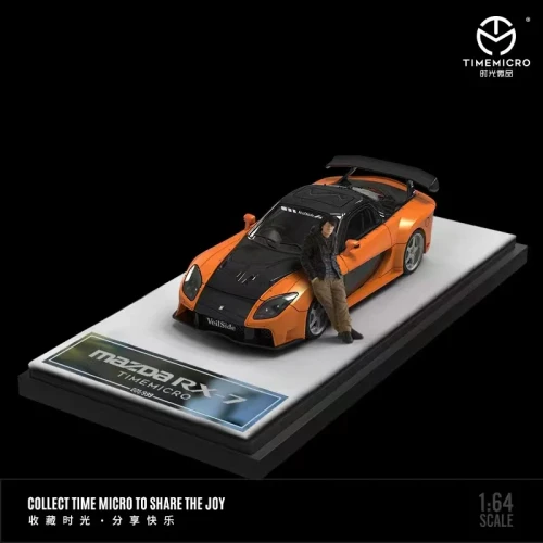 Time Micro Mazda RX-7 Veilside Fast &amp; Furious + Figurka HANA 1:64 przód detal