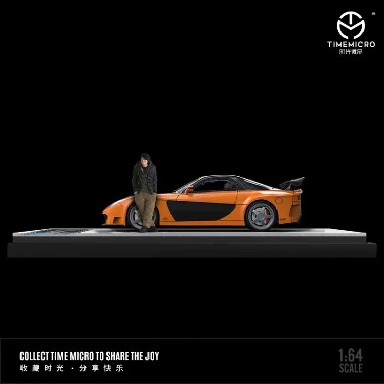 Time Micro Mazda RX-7 Veilside Fast &amp; Furious + Figurka HANA 1:64 bok detal