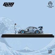 Time Micro x GDO Rauh-Welt RWB Porsche 964 + Figurka Kanagawa 1:64 bok