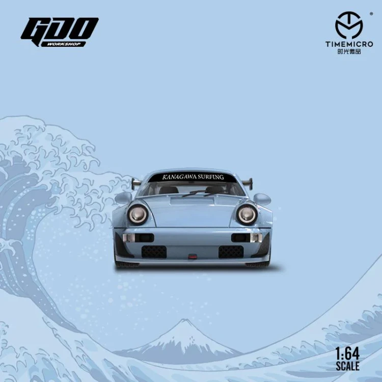 Time Micro x GDO Rauh-Welt RWB Porsche 964 + Figurka Kanagawa 1:64 przód