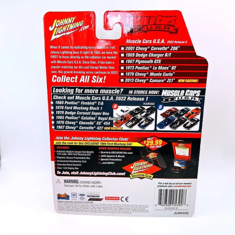 Johnny Lightning Chevy 2013 Camaro ZL1 1:64 tył