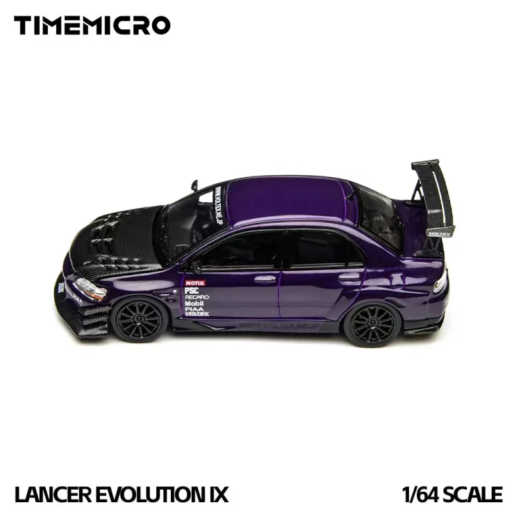 Time Micro x PSC Design Mitsubishi EVO 9 LANCER EVOLUTION IX Fioletowy 1:64 bok