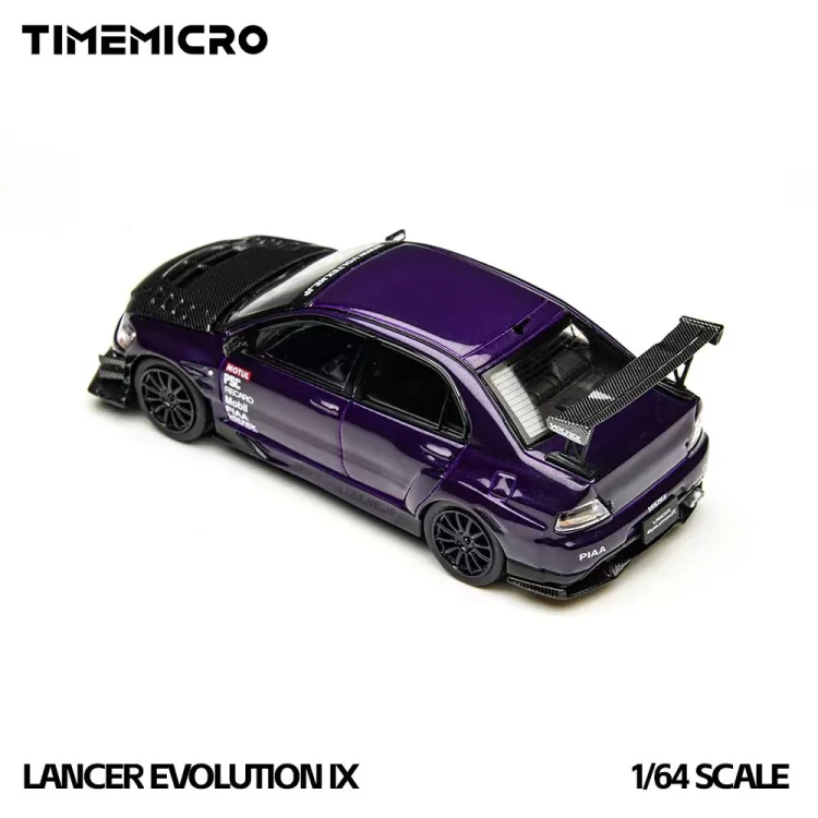 Time Micro x PSC Design Mitsubishi EVO 9 LANCER EVOLUTION IX Fioletowy 1:64 tył