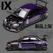 Time Micro x PSC Design Mitsubishi EVO 9 LANCER EVOLUTION IX Fioletowy 1:64 przód scena