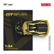 Cool.Car Lamborghini AVENTADOR GT EVO V5 Black Gold 1:64 góra detal