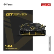 Cool.Car Lamborghini AVENTADOR GT EVO V5 Black Gold 1:64 przód detal 2