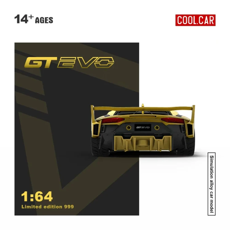 Cool.Car Lamborghini AVENTADOR GT EVO V5 Black Gold 1:64 tył detal