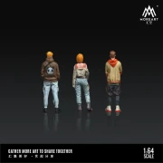 MoreArt Figurki TRENDY MEN'S AND WOMEN'S DOLL SETS 1:64 tył