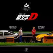 MoreArt Figurki Initial D - Takumi and Keisuke Doll Set 1:64 przód