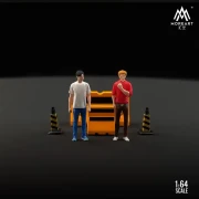MoreArt Figurki Initial D - Takumi and Keisuke Doll Set 1:64 detal 2