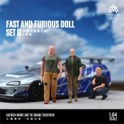 MoreArt Figurki Fast and Furious Doll Set D 1:64 resin przód detal