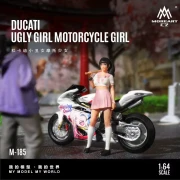 MoreArt DUCATI GULY GIRL MOTORCYCLE GIRL 1:64 bok