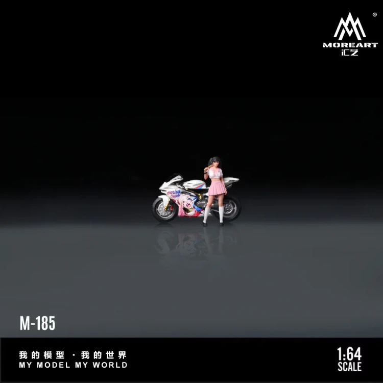 MoreArt DUCATI GULY GIRL MOTORCYCLE GIRL 1:64 detal