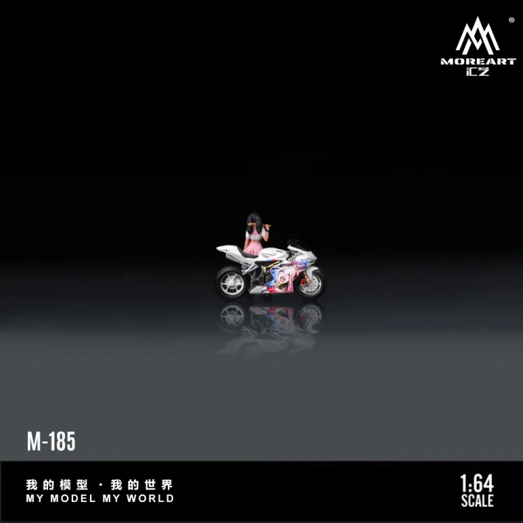 MoreArt DUCATI GULY GIRL MOTORCYCLE GIRL 1:64 detal 2