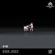 MoreArt DUCATI GULY GIRL MOTORCYCLE GIRL 1:64 tył