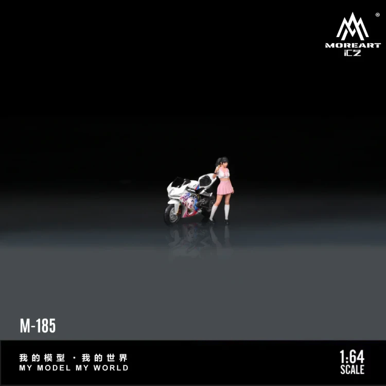 MoreArt DUCATI GULY GIRL MOTORCYCLE GIRL 1:64 tył