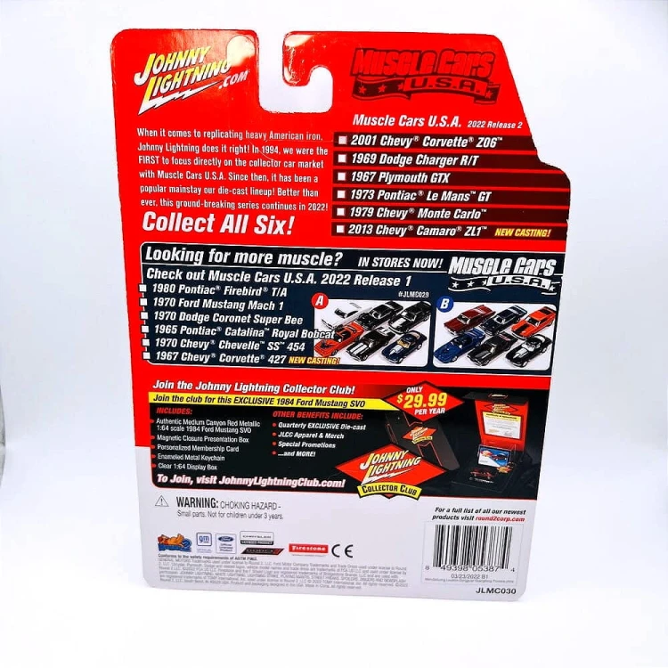 Johnny Lightning Chevy 2001 Corvette Z06 1:64 tył