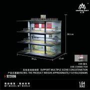 MoreArt Garaż American Style Simulation model of steel frame style Podświetlany LED 1:64 wymiary