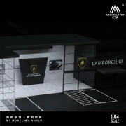 MoreArt Diorama LAMBORGHINI TWO-LAYER ASSEMBLY SHOWROOM SHOP 1:64 detal
