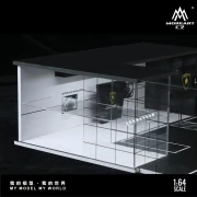 MoreArt Diorama LAMBORGHINI TWO-LAYER ASSEMBLY SHOWROOM SHOP 1:64 detal 2