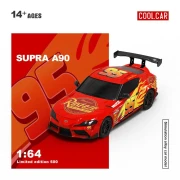 Cool.Car SUPRA A90 Lightning Mcqueen Livery 1:64 góra
