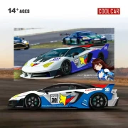 Cool.Car Lamborghini LP700-4 Aventador GT Evo White 30# Livery 1:64 przód