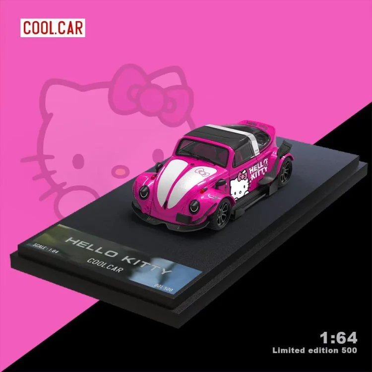 Cool.Car Volkswagen Beetle- Hello Kitty 1:64 Limitowany 1/500 przód