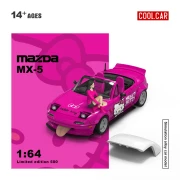 Cool.Car Mazda MX5 Hello Kitty + Figurka 1:64 Limitowany 1/500 przód