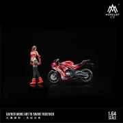 MoreArt Ducati Supreme Motorcycle + Girl 1:64 przód