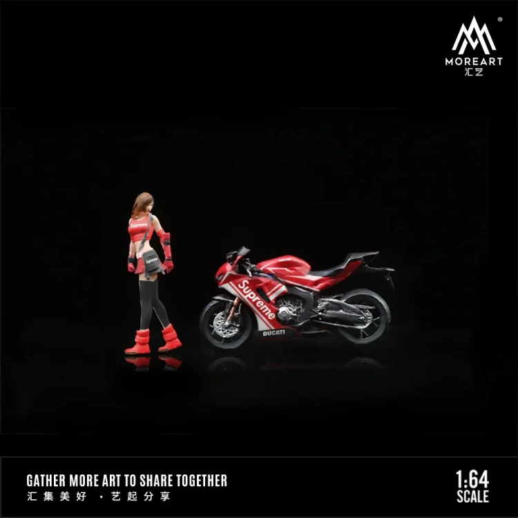 MoreArt Ducati Supreme Motorcycle + Girl 1:64 przód