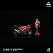 MoreArt Ducati Supreme Motorcycle + Girl 1:64 tył