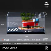 MoreArt Diorama CITY RED WALL CORNER SCENE MODEL 1:64 wymiary