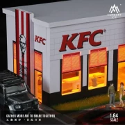 MoreArt Diorama Restauracja KFC Parking Scena 1:64 detal