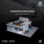 MoreArt Diorama SUNROOM SCENE MODEL 1:64 przód scena