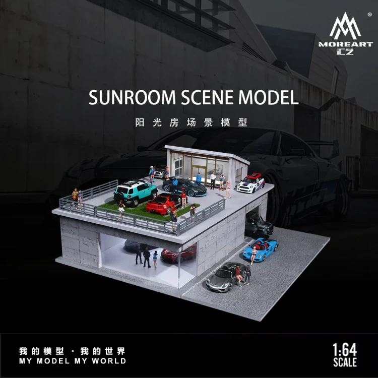 MoreArt Diorama SUNROOM SCENE MODEL 1:64 przód scena