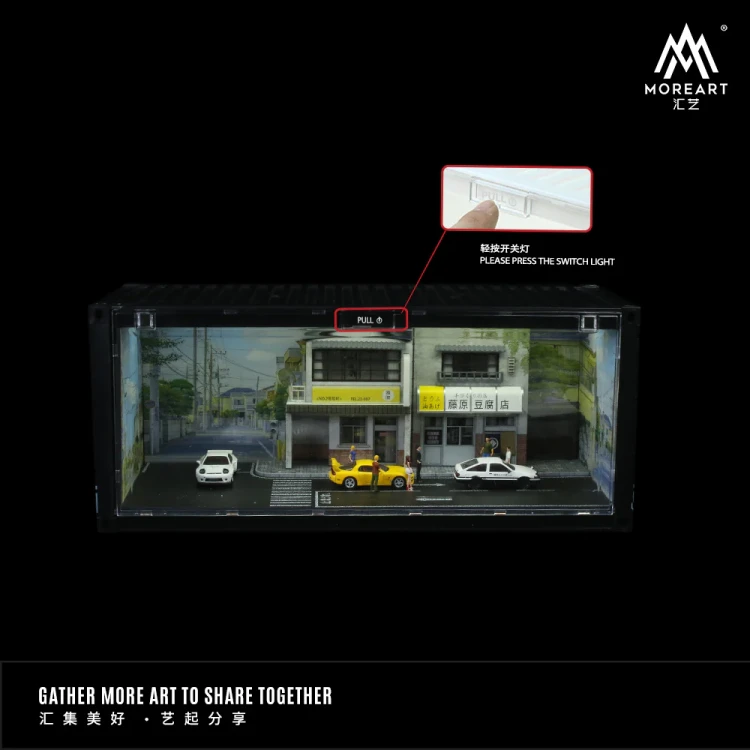 MoreArt M-BOX INITIAL D CONTAINER SCENARIO VERSION C LED 1:64 przód