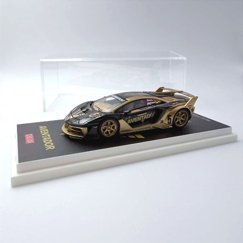 Cool.Car Lamborghini AVENTADOR GT EVO V5 Black Gold 1:64 bok