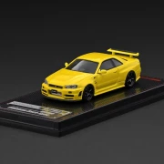 Ignition Model Nissan Skyline GT-R R34 NISMO customized Yellow Metallic 1:64 przód