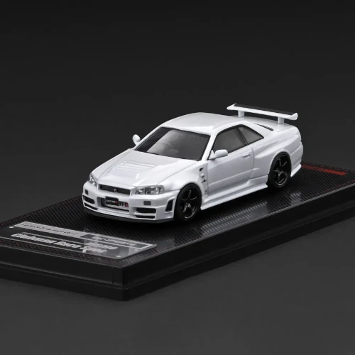 Ignition Model Nissan Skyline GT-R R34 NISMO customized White Metallic 1:64 przód