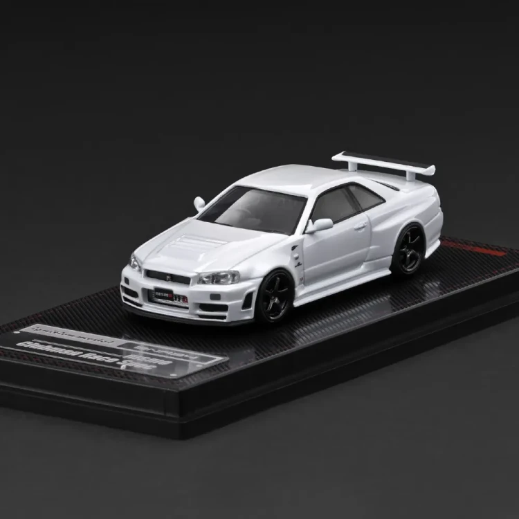 Ignition Model Nissan Skyline GT-R R34 NISMO customized White Metallic 1:64 przód