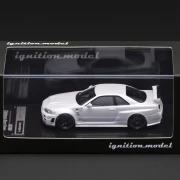 Ignition Model Nissan Skyline GT-R R34 NISMO customized White Metallic 1:64 box