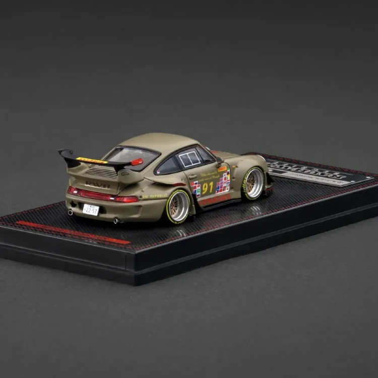 Ignition Model Porsche RWB 993 Matte Green 1:64 tył