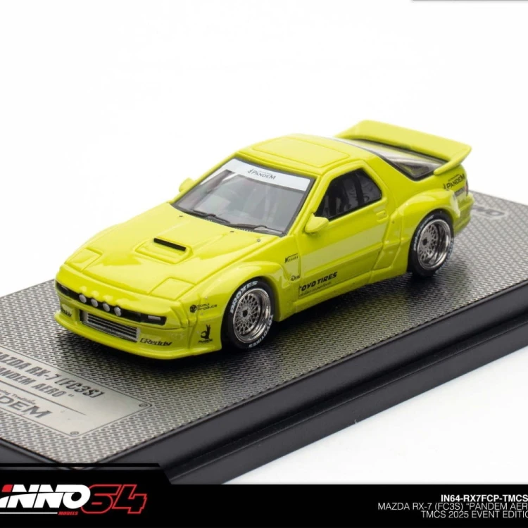 INNO64 Mazda RX-7 FC3S Pandem Aero TMCS 2025 Event Edition 1:64 przód detal