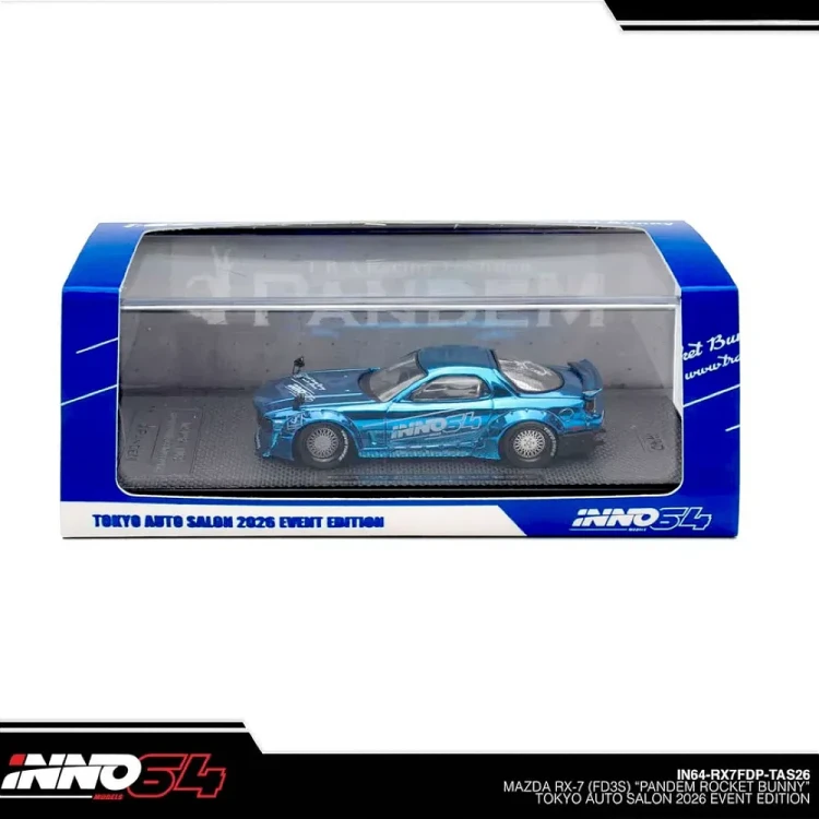 INNO64 Mazda RX-7 (FD3S) Pandem Rocket Bunny Tokyo Auto Salon 2026 1:64 box