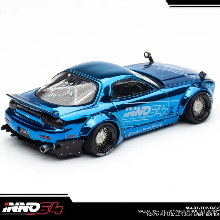 INNO64 Mazda RX-7 (FD3S) Pandem Rocket Bunny Tokyo Auto Salon 2026 1:64 tył