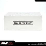 INNO64 Top Secret Nissan Silvia S15 Silver Chrome 2025 Tokyo Auto Salon 1:64 box zamknięty