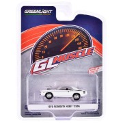 Greenlight 1970 Plymouth Hemi Cuda in Apline White 1:64 przód