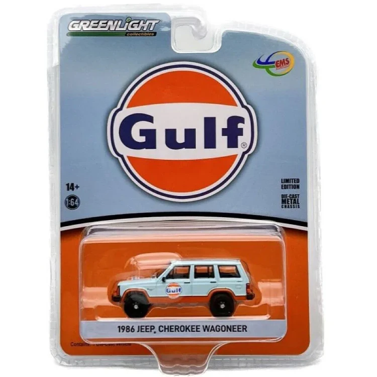 Greenlight 1986 Jeep Cherokee Wagoneer GULF Livery Limited Edition 1:64 przód
