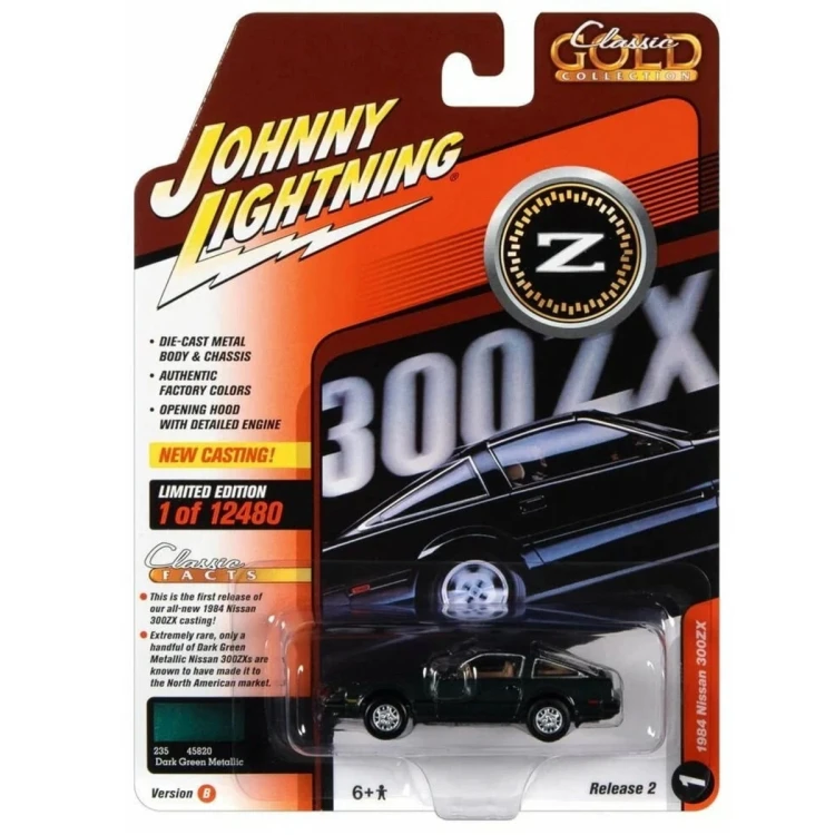 Johnny Lightning 1984 Nissan 300 ZX Aspen Black 1:64 przód